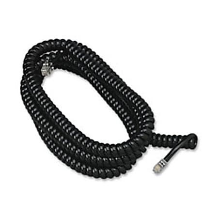 Softalk Phone Coil Cord, 25', Black