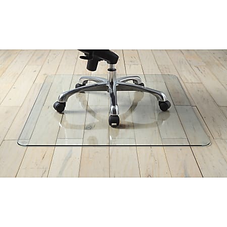 36x 36 Glass Chair Mat/Office Chair Mat/Computer Desk Mats - 36x36  Clear