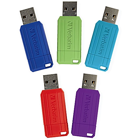 Verbatim 16GB PinStripe USB Flash Drive - 5pk