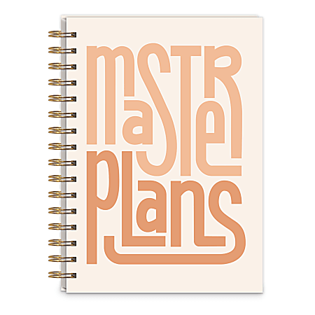 Lady Jayne Hardcover Spiral Journal, 6-3/4&rdquo; x 8-1/2&rdquo;, Legal Rule, 250 Pages, Plans