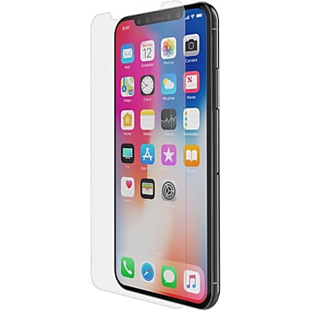 Belkin ScreenForce InvisiGlass Ultra Screen Protection for iPhone X Crystal Clear - For LCD iPhone X - Drop Resistant, Impact Resistant, Scratch Resistant - Plastic, Tempered Glass - Crystal Clear