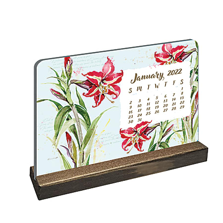 Lang Artisan Easel Monthly Desk Calendar, 4-5/8”H x 6-1/8”W, Eden, January To December 2022, 229990110