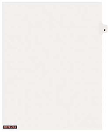 Kleer-Fax® Individual Tab 100% Recycled Legal Exhibit Dividers, Side Tab, Letter Size, E