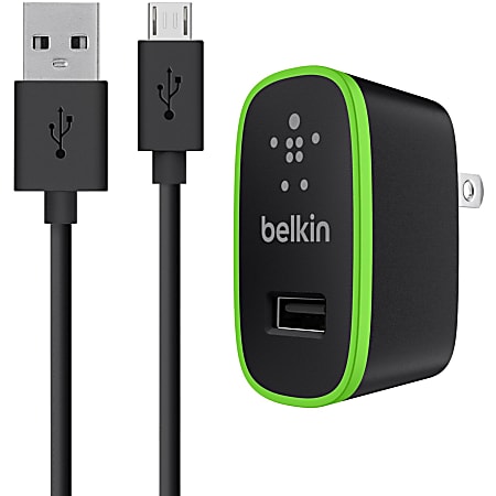 Belkin Universal Home Charger with Micro USB ChargeSync Cable (10 Watt/ 2.1 Amp) - 5 V DC/2.10 A Output