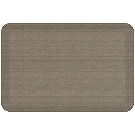 GelPro Designer Comfort Polyurethane Anti-Fatigue Mat For Hard Floors, 20” x 30”, Grasscloth Pecan