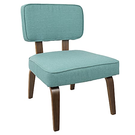 LumiSource Nunzio Chair, Teal/Walnut