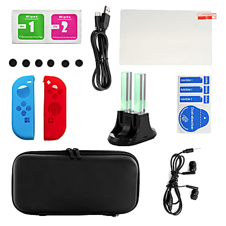 GameFitz 14 In 1 Nintendo Switch Accessories Bundle Office Depot