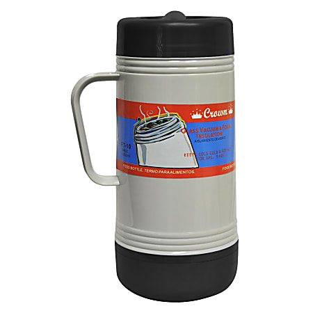 Glass vacuum thermos outlet