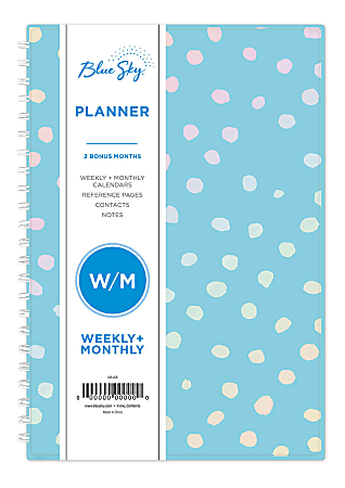 Blue Sky™ Weekly/Monthly Planner, 5" x 8", Animal Mix, January to December 2021, 117913
