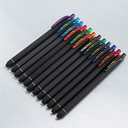 Penagic - Gel Pens 12 Count, Black Ink, Ball Point Pens Fine Point