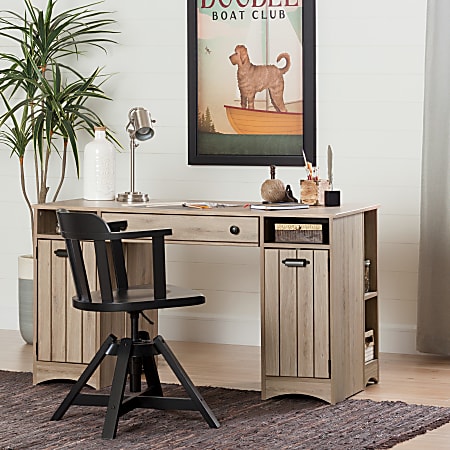 South shore craft shop table with storage
