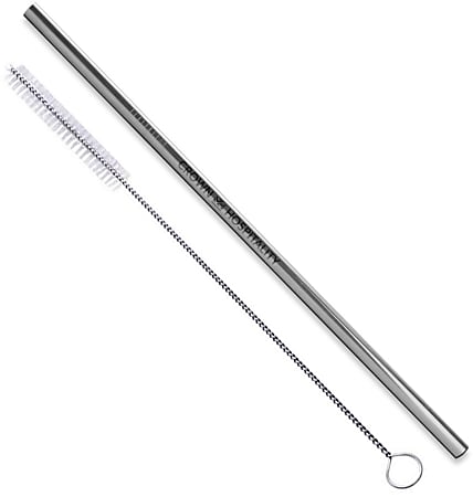Stainless-Steel Straw, 8.5", Silver
