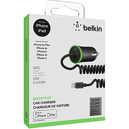Belkin Auto Adapter - 12 V DC Input - 5 V DC/2.40 A Output