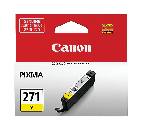 Canon® CLI-271 Yellow Ink Tank, 0393C001