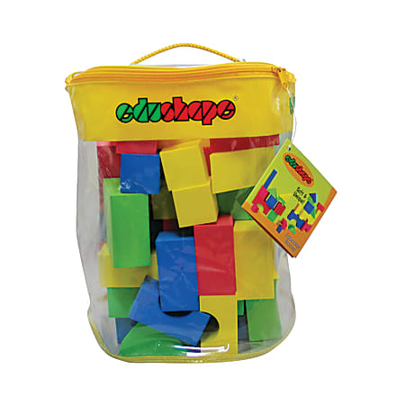 Edushape Textured Blocks, Grades Pre-K - 4, Pack Of 80