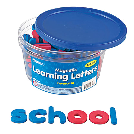 Learning Resources Foam Magnetic Lowercase Letters, Red/Blue, Pack Of 104