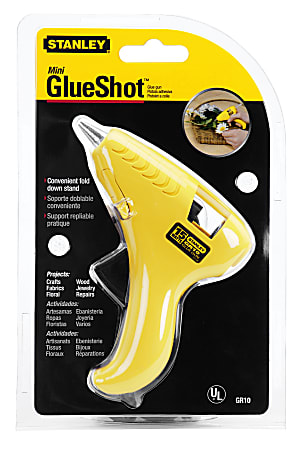 Stanley Mini GlueShot Glue Gun Yellow - Office Depot