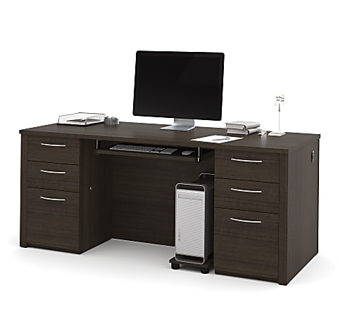 Bestar Embassy 72"W Executive Computer Desk With 2