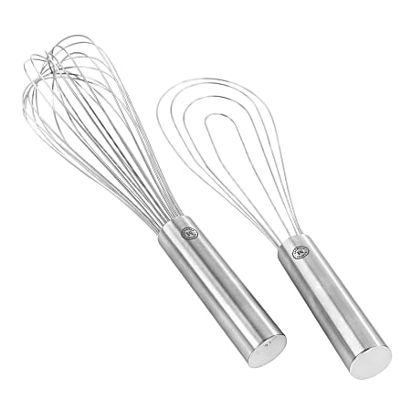 Martha Stewart Stainless Steel Whisks Silver Set Of 2 Whisks - Office Depot