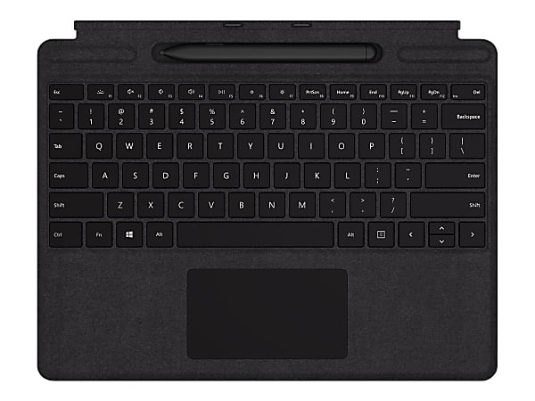 Microsoft Surface Pro X Signature Keyboard with Slim Pen Bundle - Keyboard - with trackpad - backlit - QWERTY - US - black - commercial - for Surface Pro X