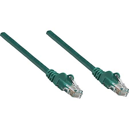Intellinet Patch Cable, Cat5e, UTP, 10', Green
