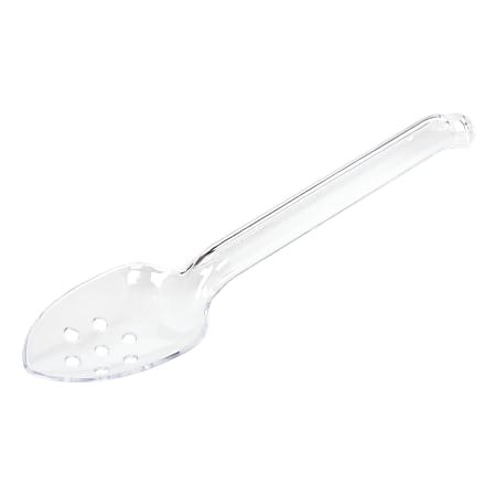 Amscan Plastic Slotted Serving Spoons, 1"H x 2"W x 7"D, Clear, Pack Of 7 Spoons