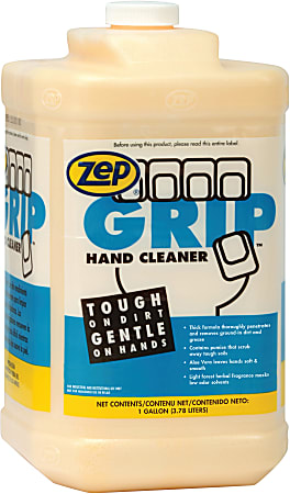 Zep Professional Grip Heavy-Duty Liquid Hand Cleaner, 1 Gallon, Pack Of 4 Jugs
