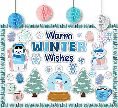 Teacher Created Resources Create & Decorate Quick Kit, Warm Winter Wishes, Total Qty 1