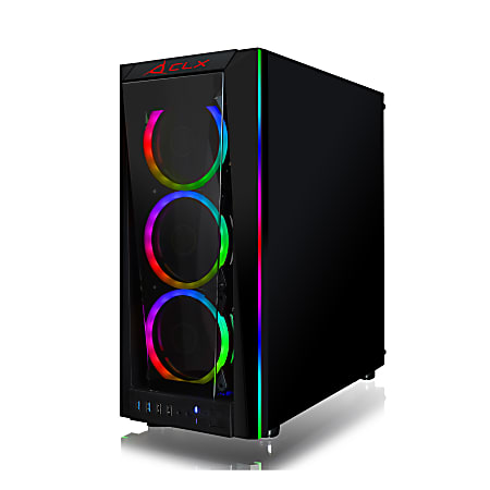 CLX SET TGMSETRTH1641BM Liquid cooled Desktop PC AMD Ryzen 7 5800X 3.80GHz  8 Core 32GB Memory 500GB NVMe M.2 Solid State Drive and 4TB Hard Drive  Windows 11 Home NVIDIA GeForce RTX