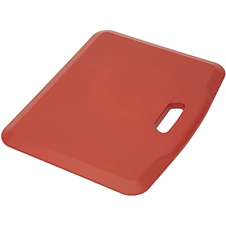Mount-It! Portable Anti-Fatigue Floor Mat, Rubberized Gel Foam, 18” x 22”, Red