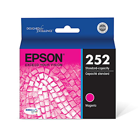 Epson® 252 DuraBrite® Ultra Magenta Ink Cartridge, T252320-S