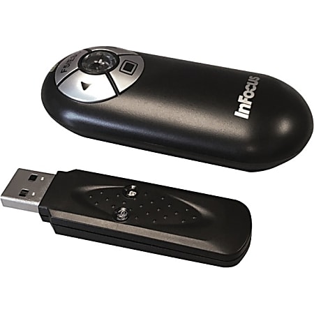 InFocus Presenter 3 RF Remote with Laser Pointer - Laser - Wireless - Radio Frequency - USB