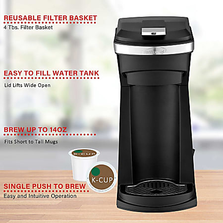 Brentwood 800 Watt Cup Single Serve Coffee Maker With