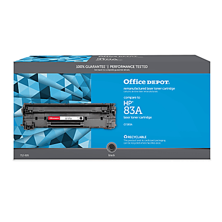 Office Depot® Remanufactured Black Toner Cartridge Replacement For HP 83A