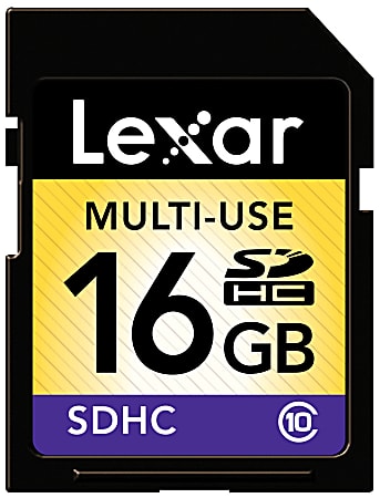 Lexar™ SDHC™ Class 10 Memory Card, 16GB