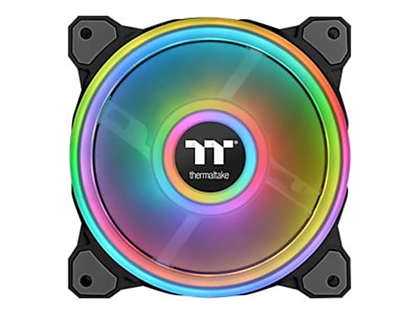 Thermaltake Riing Quad 12 RGB Radiator Fan TT - Premium Edition - case fan - 120 mm - black (pack of 3)