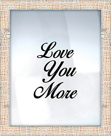 PTM Images Expressions Framed Wall Art, Love You More, 17 1/2"H x 21 1/2"W, Crude