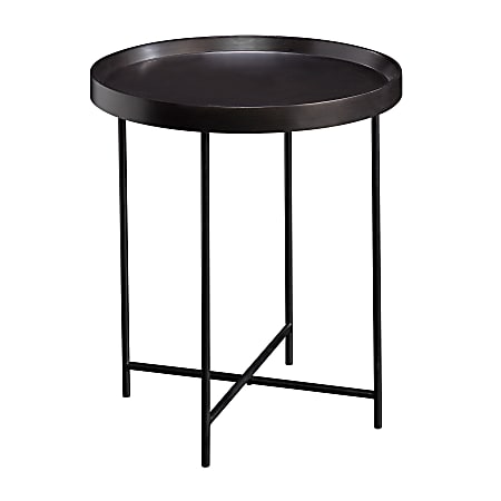 Sauder® Harvey Park Side Table, Round, Black
