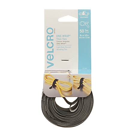 Velcro Brand One-Wrap Ties 8 in. L 50 pk Velcro Brand One-Wrap Ties 8 in. L 50 pk