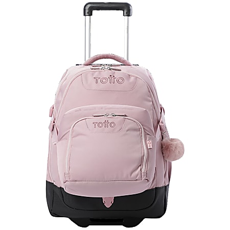 Totto Rolling Backpack, Pink, Total Qty 1