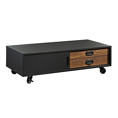 Sauder® Boulevard Café Coffee Table, Rectangular, Vintage Oak/Black