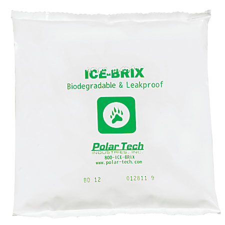 Ice-Brix™ Cold Packs, 12 Oz, 6"H x 6"W x 1"D, White, Case Of 48