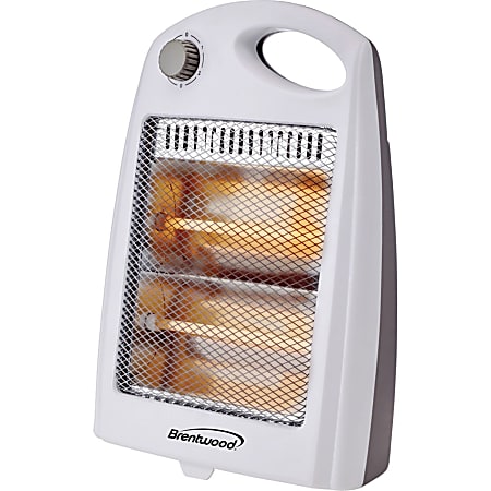 Brentwood H-Q801W 800-Watt Portable Space Heater - Quartz - Electric - 800 W - 2 x Heat Settings - 800 W - Room - Portable