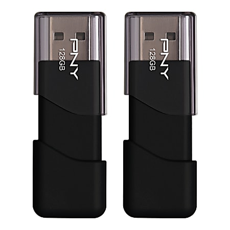 PNY® Attaché 3 USB 2.0 Flash Drives, 128GB,