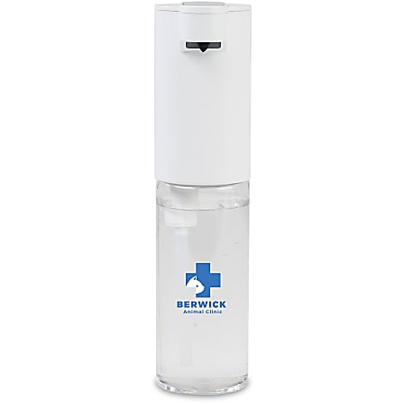 Custom Hands-Free Soap And Sanitizer Dispensers, 2.75" x 7.67", Set Of 25 Dispensers