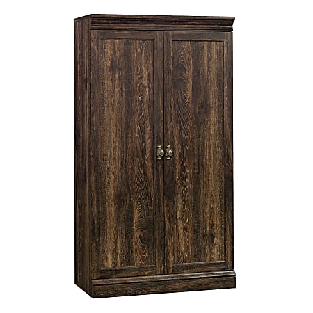 Sauder® Barrister Lane Storage Cabinet, 4 Shelves, Iron Oak