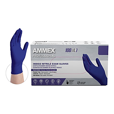Pro-Clean L-size Nitrile Exam/Multipurpuse Gloves Powder Free Non Latex 100pc 