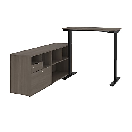 Bestar i3 Plus 72”W L-Shaped Standing Corner Desk,