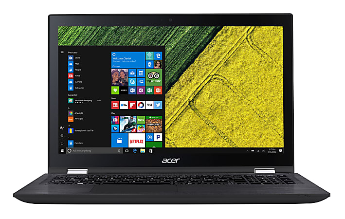 Acer Spin SP315-51-51L2 15.6" Touchscreen Notebook - 1920 x 1080 - Core i5 i5-7200U - 8 GB RAM - 256 GB SSD - Windows 10 Home 64-bit - Intel HD Graphics 620 - In-plane Switching (IPS) Technology - Bluetooth - 9 Hour Battery Run Time