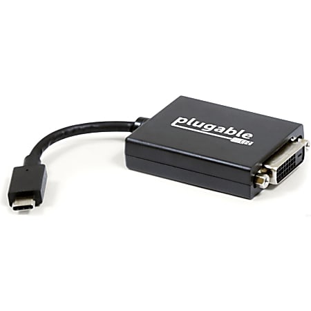 Plugable USB C to DVI Adapter - Connect Your USB-C Laptop to a DVI Display up to 1920x1200- USBCDVI